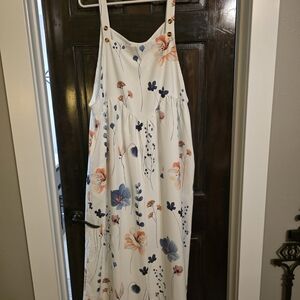 Floral Sleeveless Maxi Dress